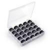 Household Bobbin Thread Set: 25/36 Spool Kit for Sewing Machines