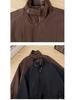 Men's Retro Plaid Patchwork Harrington Jacket - Two-Piece Layered Silhouette