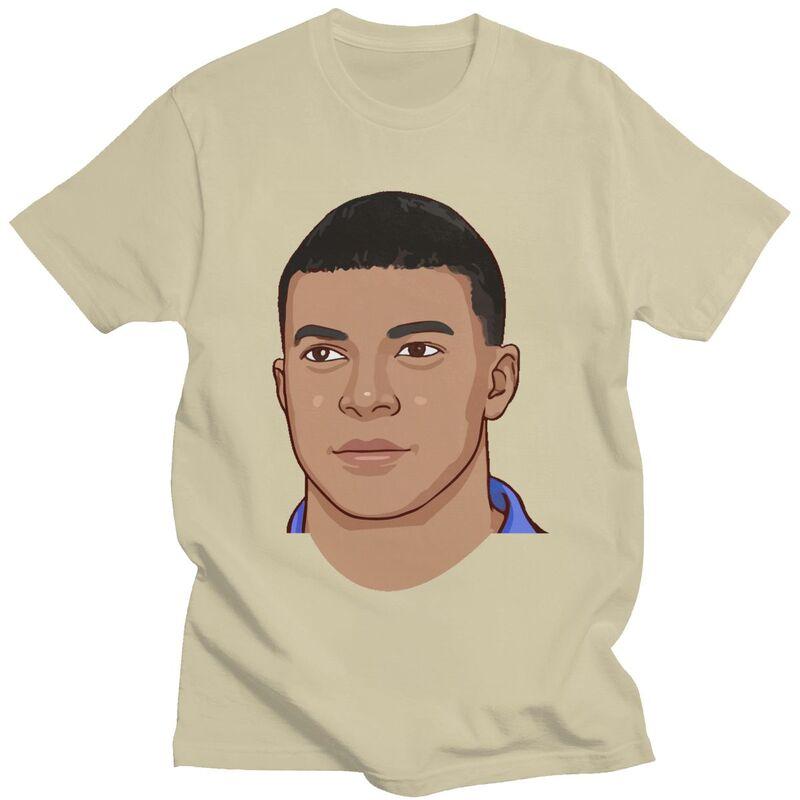 Custom Classic Soccer Gift Mbappes Meme T Shirt Men ShortSleeve Football Lover Tee Tops Pure Cotton Oversized Tshirts Merch