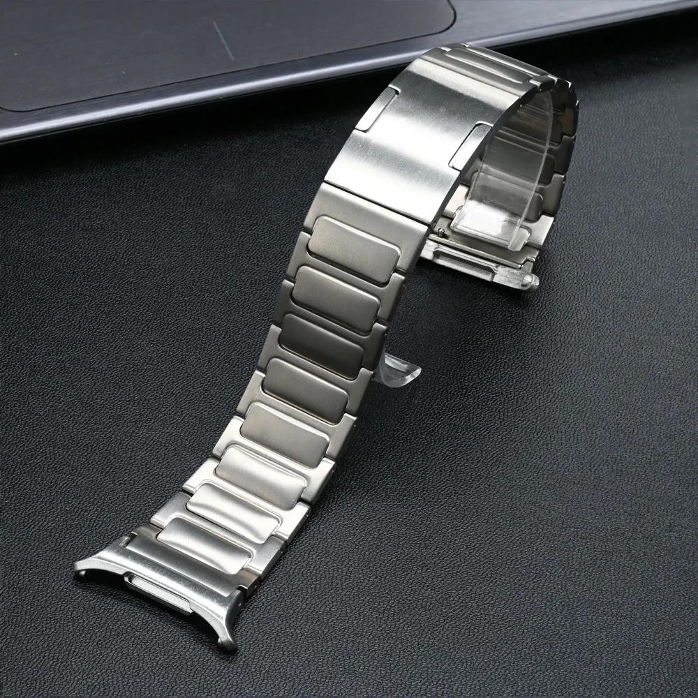 Luxury Titanium Band for Samsung Watch 7 Ultra 47mm Watchband Link Bracelet for Samsung Galaxy Ultra 7 47MM No Gaps Metal Strap