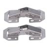 2 Zestawy Zawiasów Szafkowych ze Stopu Cynku 4 Cale Bez Otworów Zawiasy do Drzwi Szafki Typ Mostkowy do Drzwi Szafy