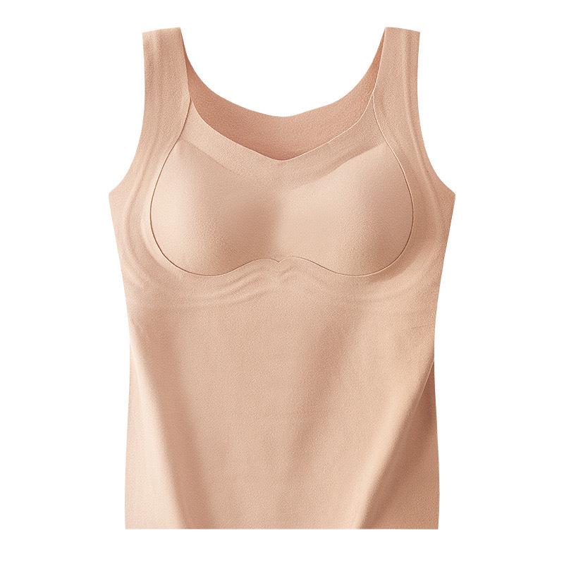 

Women s Plus Size Seamless Self-Heating Vest: Velvet-Lined, Warm Base Layer for Autumn and Winter XL (120-140 jin)