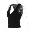 European Spring/Summer 2026 Sexy Slim Fit Sleeveless V-Neck Tank Top for Women