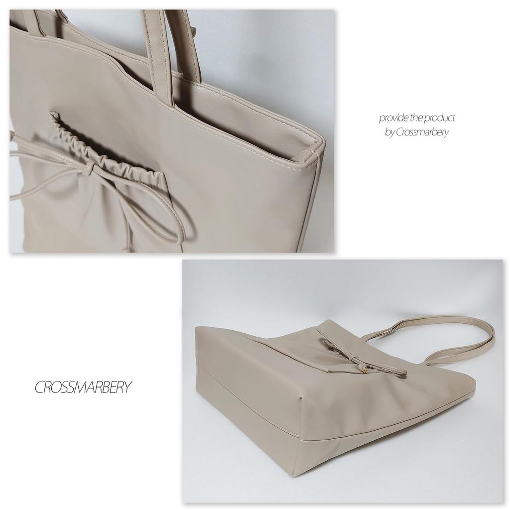 Crossmarberry Vertical Tote A4 Perfect for Faux Large Large Shoulder Fits Long R96 Black Women's Bag, Size, Commuting, Leather, Capacity, Ribbon,