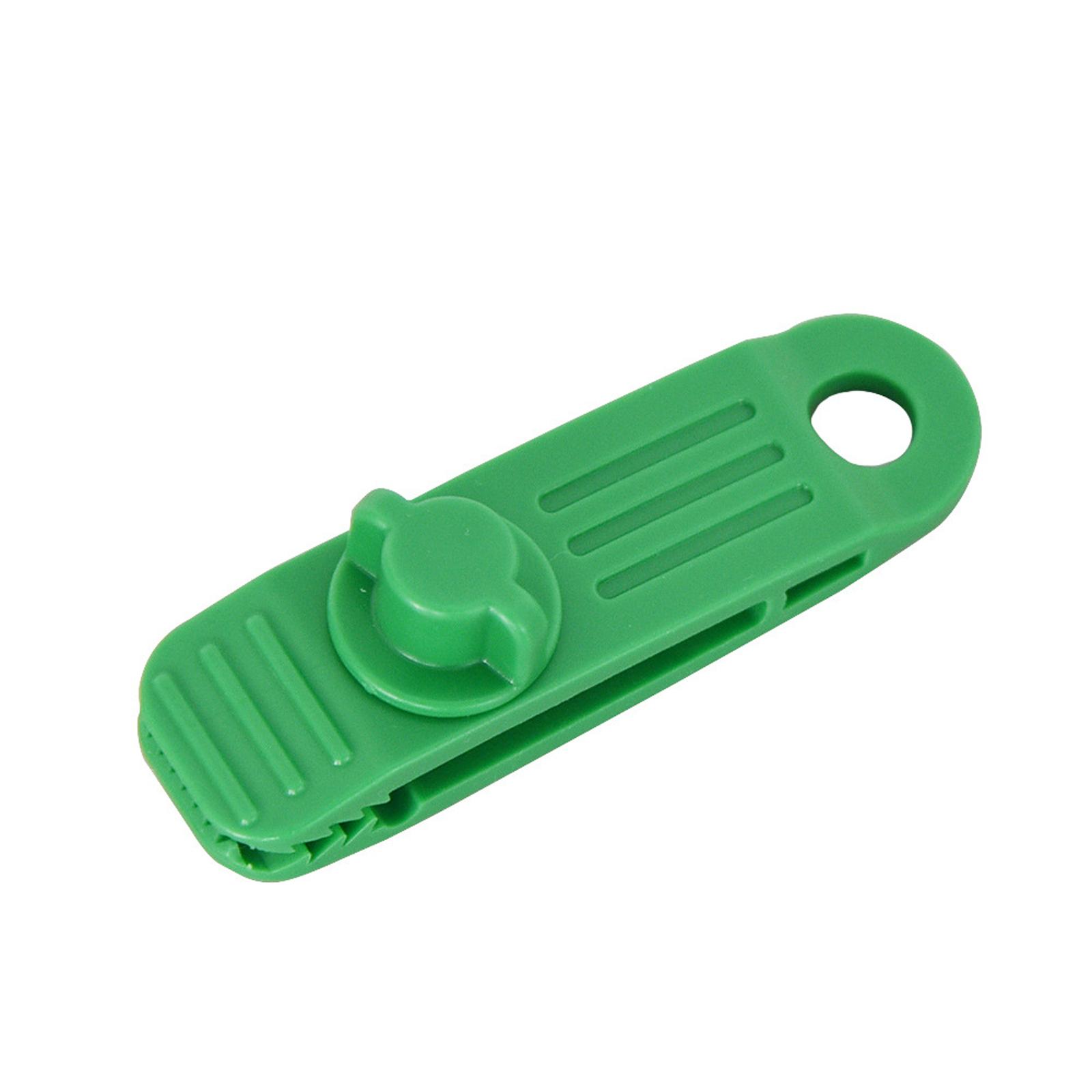 

10pcs Windproof Tent Canopy Clip Buckle Outdoor Wind Rope Clips Awning Mountaineering Camping Accessories green10PCS