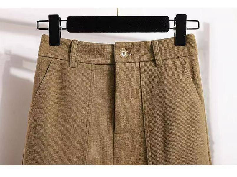 2025 Plus Size Retro Midi A-line Skirt: High Waist, Slimming, Versatile Women's Fashion for Autumn/Winter