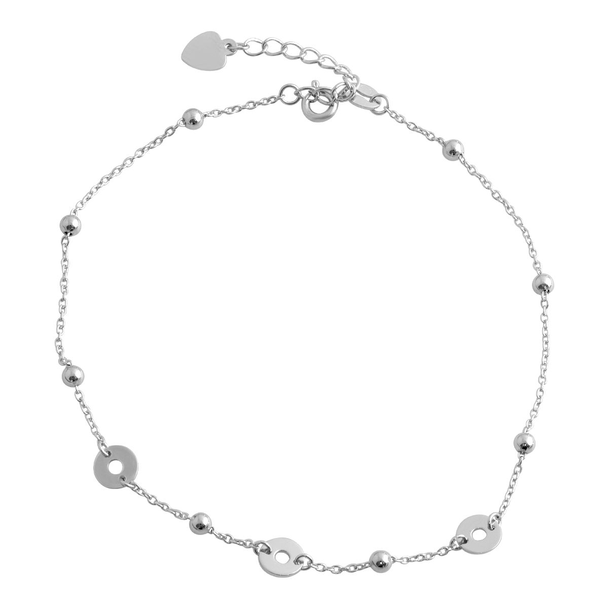 

Срібний браслет на ногу без каміння (2079309) 2326