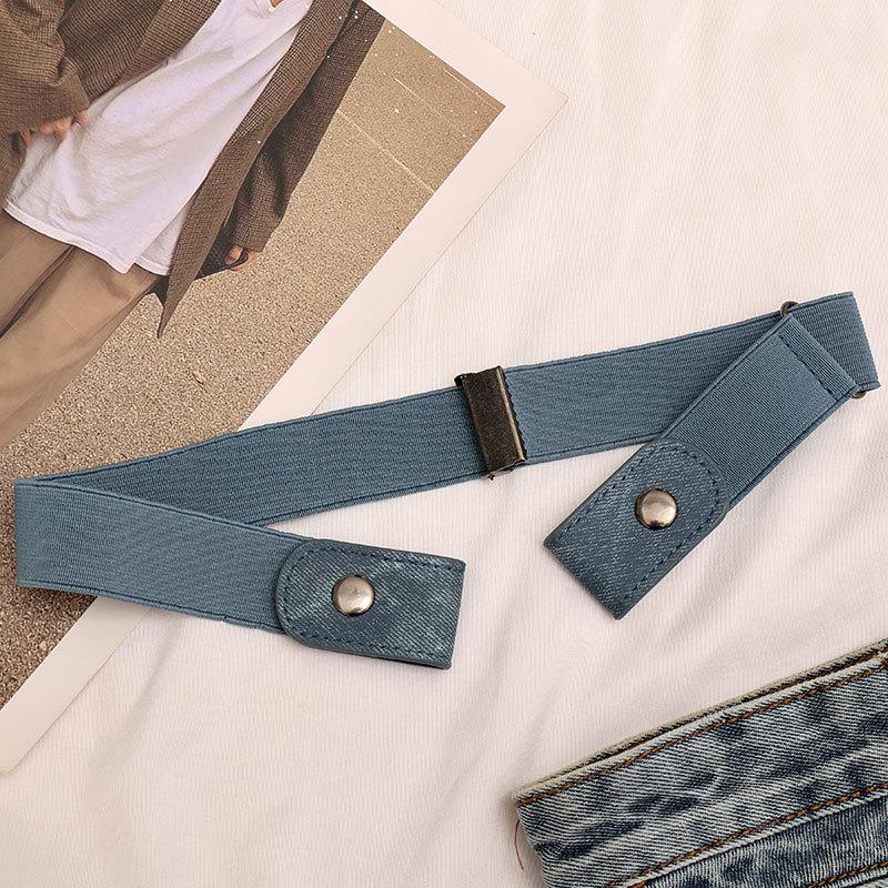 Invisible and Traceless Lazy Belt for Women's Elastic Elastic Trousers Belt for Jeans Pants Large Change Small Waist-retracting Artifact Belt