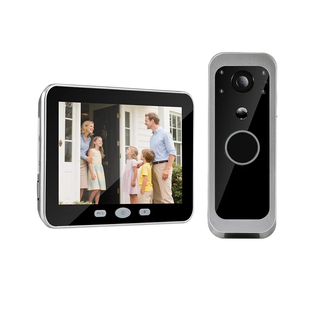 400VK 5" Screen Tuya APP 2MP 1080P 2.4G Wireless WIFI Doorbell 135Degree Wide Angle Video Door Phone Intercom System