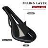 TOSEEK Fahrradsattel Carbon Leichtleder Gel Belüftung Mountain Road Bike Sitzsattel mit Einfachem Originaldesign für