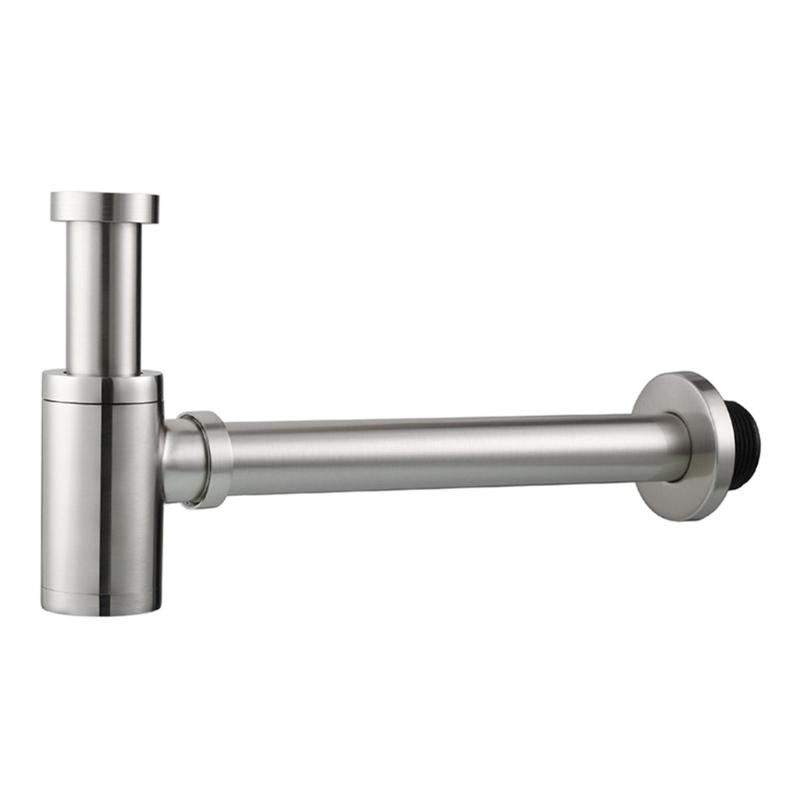 

Сифон для раковины в ванной с доступом для чистки, настенные дренажные системы для умывальника, универсальный сифон для раковины для дома 1