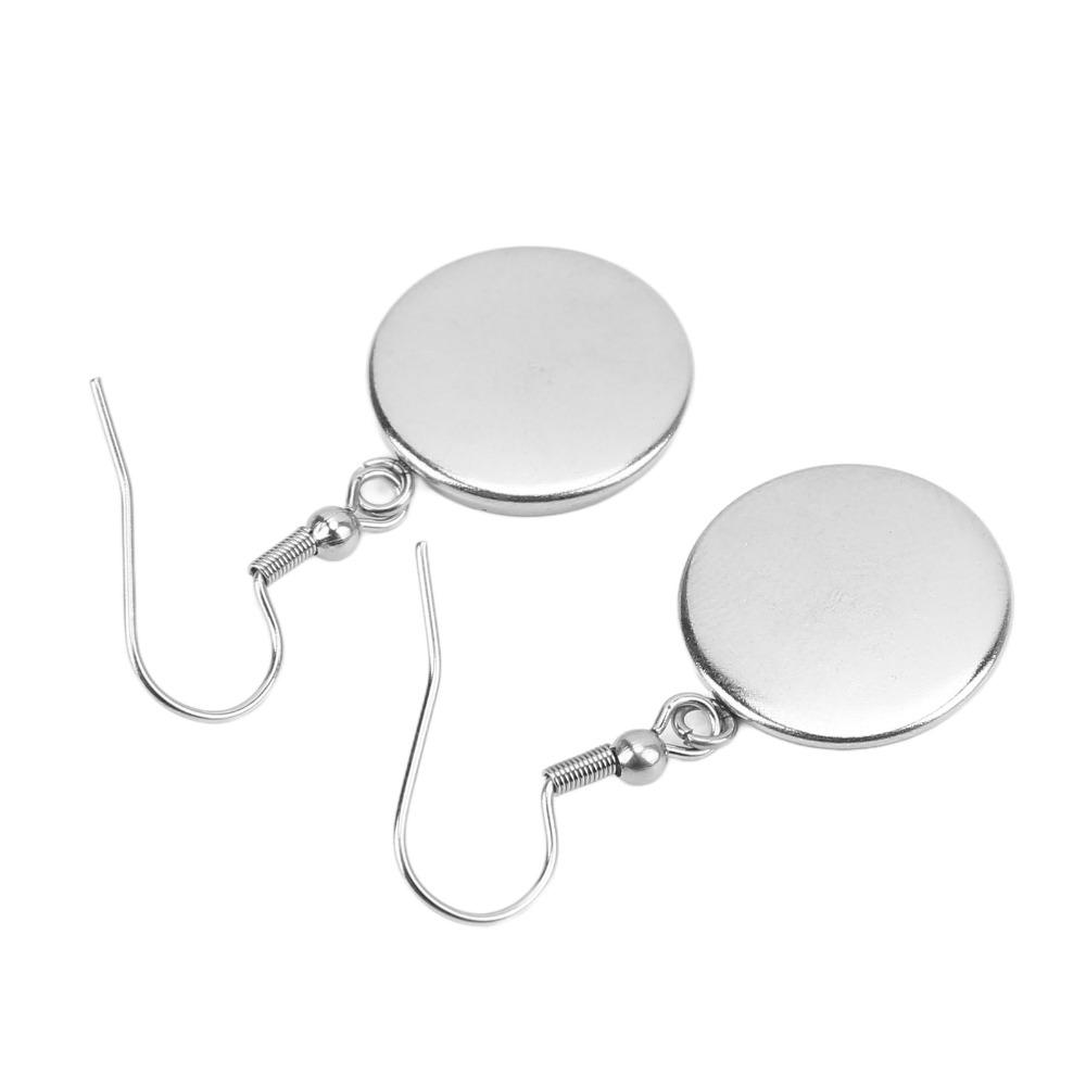 20pcs Partially Prepared Products Earring Blank Bezels Blank Bezel Earring Trays  DIY Jewelry Making