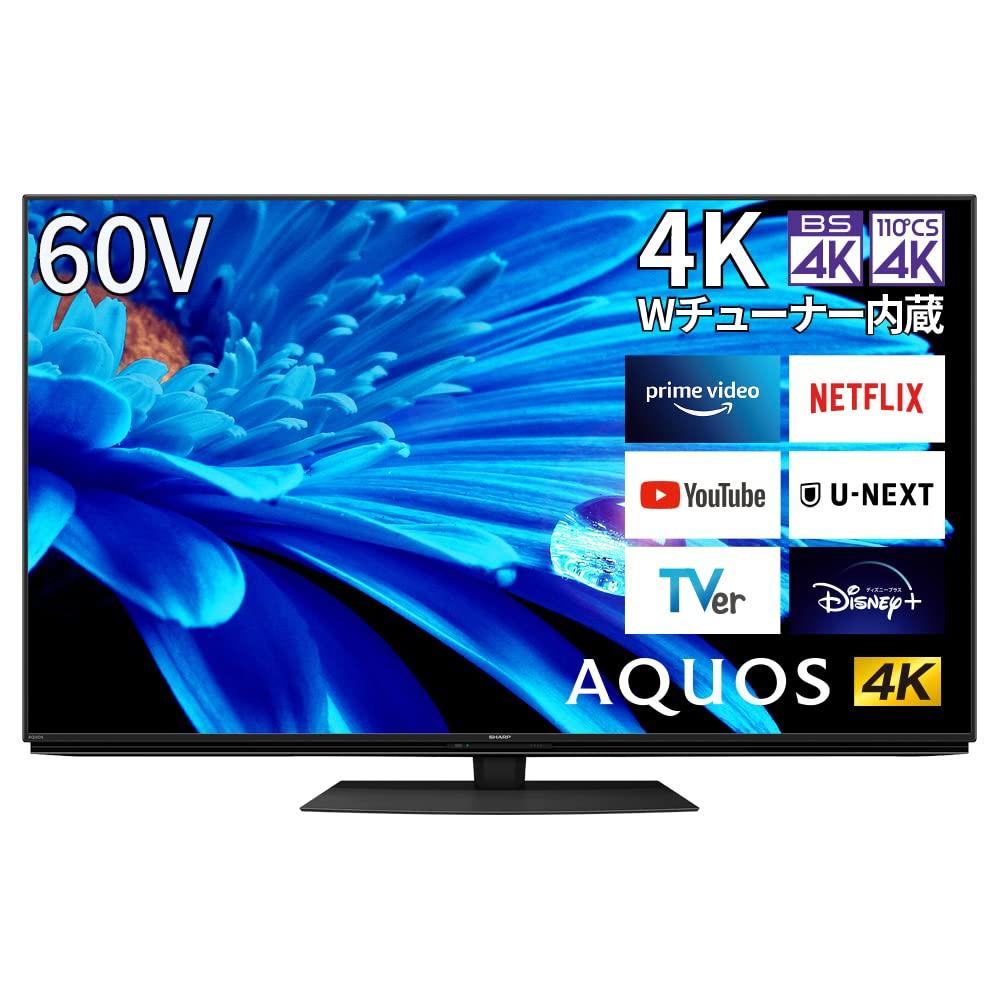 Téléviseur LCD Sharp 60 V 4K AQUOS à double vitesse, Google TV 4T-C60EN1 N-Noir (Modèle 2022)