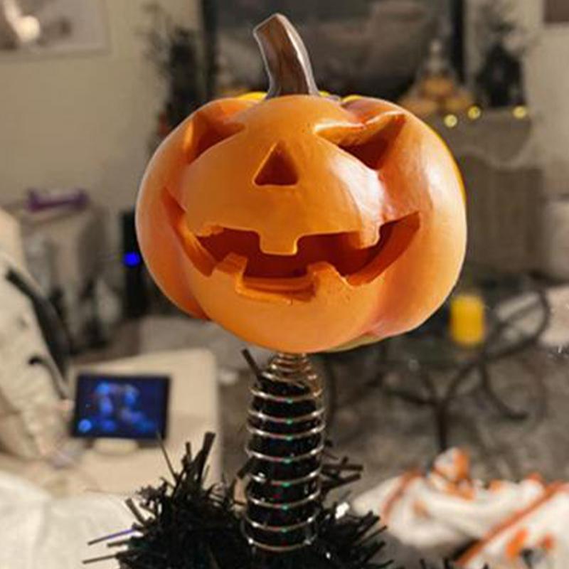 

Glowing Halloween Creepy Resin Tree Ornaments Festive Themed Treetops decoration Halloween Decor with Led Light for outdoor CHINA