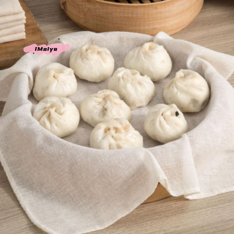 3Pcs Pure Cotton Steamer Cloth 40/60CM round Kitchen Gauze Household Drawer Mat for Steamed Rice And Buns - Kitchen Accessory