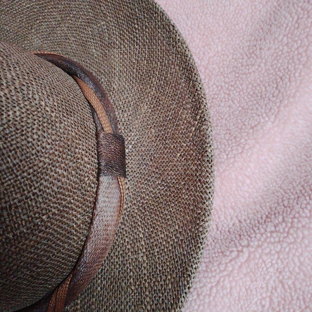 Used CHIYODA CHAPEAUX Straw Hat Salon Du Uchida Hat Brown