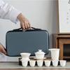 White Porcelain Portable Kung Fu Tea Set