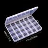 5pcs Frame Plastic Storage Box, 24 Transparent Metal Buttons Fishing Gear Accessories Packaging Jewelry Box.