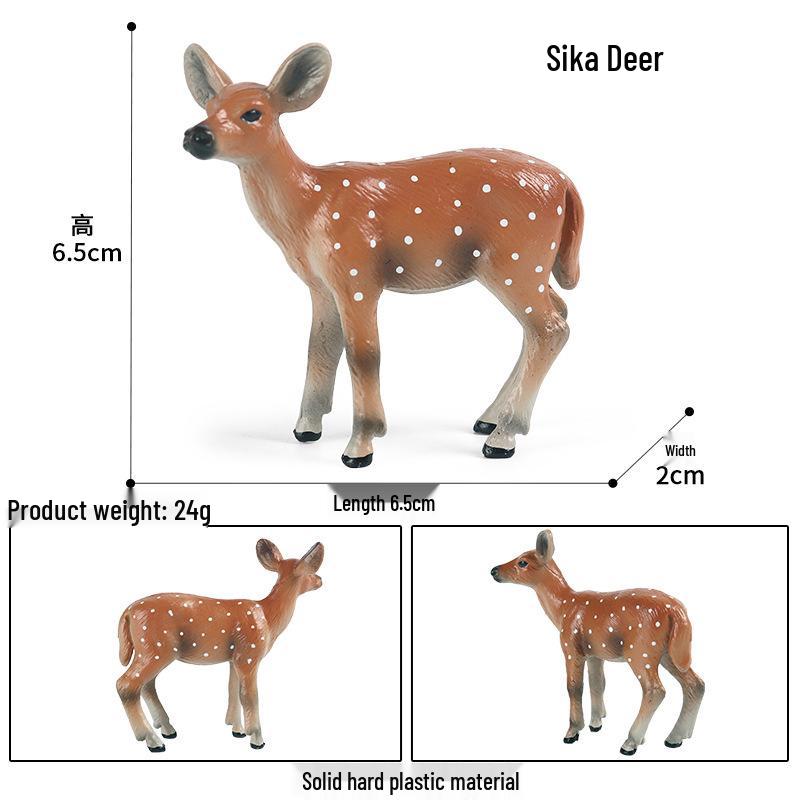 Cross-Border Christmas Wildlife Deer Model Cake Decoration Set