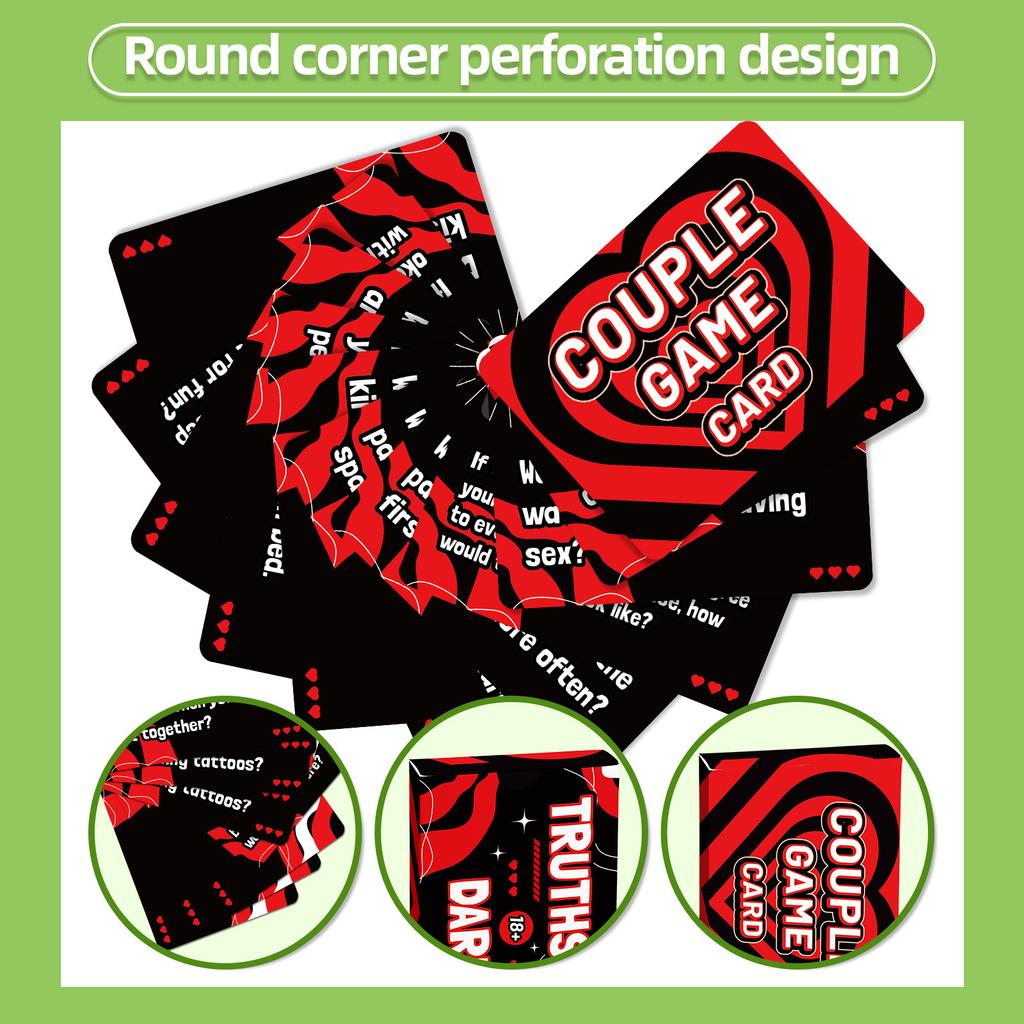 50Pcs/Set Adult Date Night Ideas Adult Couples Gathering Warm-up Board Card Decorative Valentine Collection Men Women