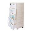 Plastic Drawers Dresser,Storage Cabinet with 6 Drawers Tall Dresser Organizer for Clothes/Playroom/Bedroom Furniture