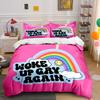 Rainbow Decorative Sticker Set - Home Decor Soft Comfortable Duvet Cover Bedding Set Included 1*Duvet Cover & 2*Pillowcases