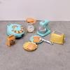 Miniature Kitchen Dollhouse - Pretend Play Bread Maker & Egg Beater Accessories