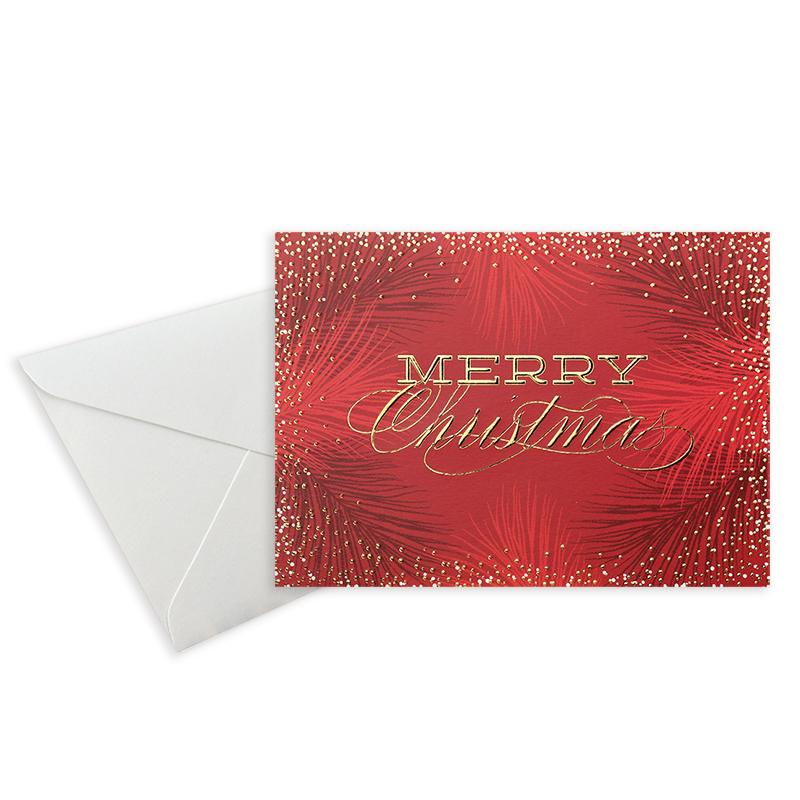 Custom Christmas & Thanksgiving Greeting Card: Creative Folded Hot Stamping Design