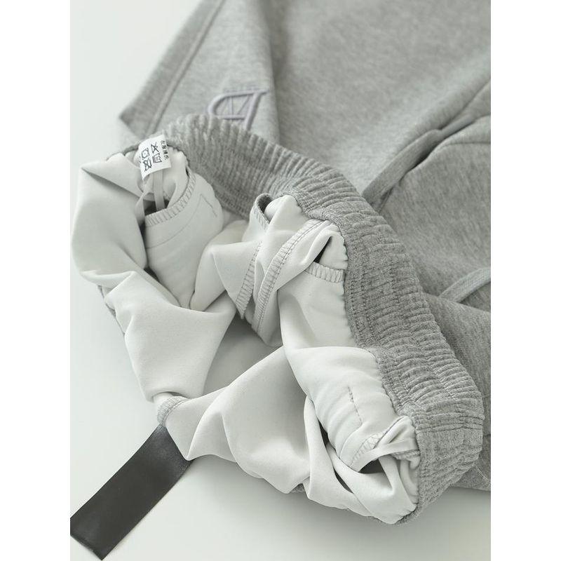 Sweat pants Women Spring and Autumn 2025 New Gray Women Loose Ankle-tied Sweatpants Casual High Waist Thin Pants