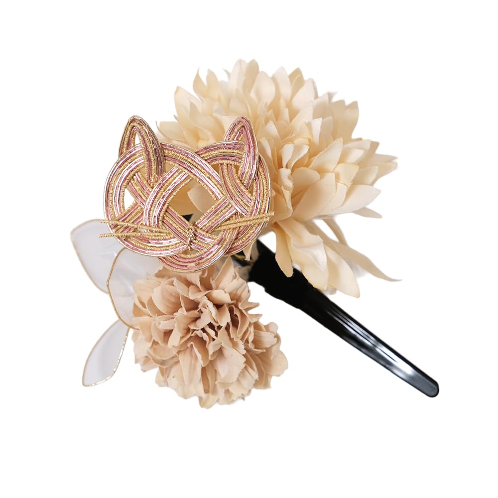 

Прическа Выпускной 1 Средний Легкий в Цветок для Взрослых и Детей Украшение Узел-кошка, Мидзухики, Юката, Кимоно, Хакама, Церемония Совершеннолетия, Церемония,