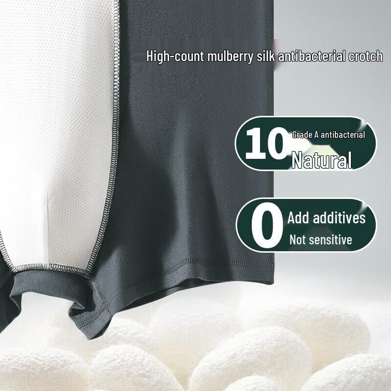 LangSha Men's 10A Antibacterial Cotton Boxer Briefs