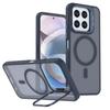 KEYSION Lens Stand Magnetic Phone Case for MagSafe for HONOR X6c X5b Plus Matte Translucent Shockproof Cover for Honor X5b Plus X6c