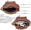 Ariga Men's Leather Messenger Bag, Crossbody Bag, for Commuting and Travel, Genuine Leather (Brown)