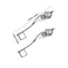 5Pairs Metal Double-Layer Explosion-Proof Zipper Heads Single Lock Hole for Luggage Suitcase Zipper Pull Replacement Slider