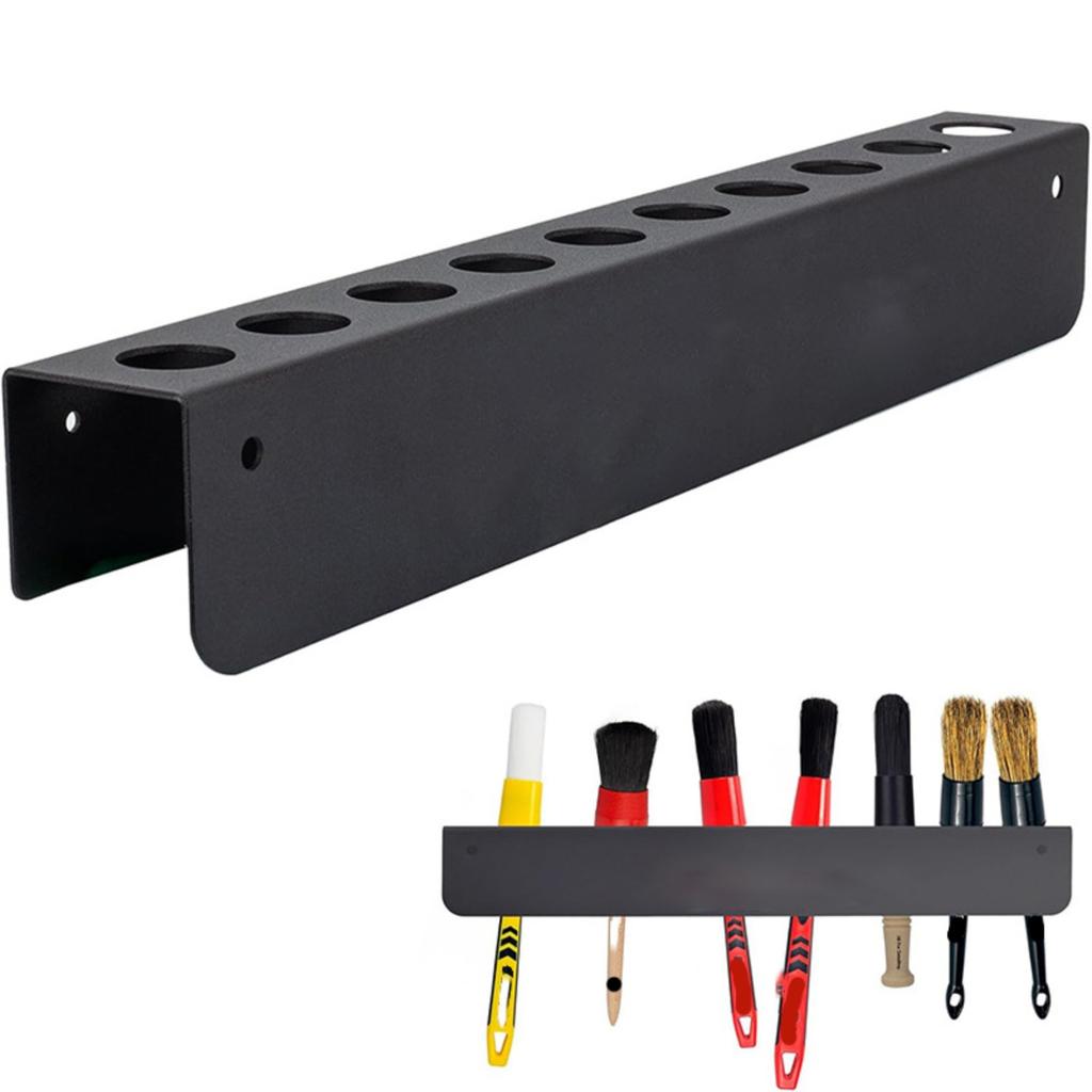 Universal Detail Brush Metal Rack Wall Mounted Detail Brush Organizing Hook Suitable For Detail Brush Holder In Garage Workshop