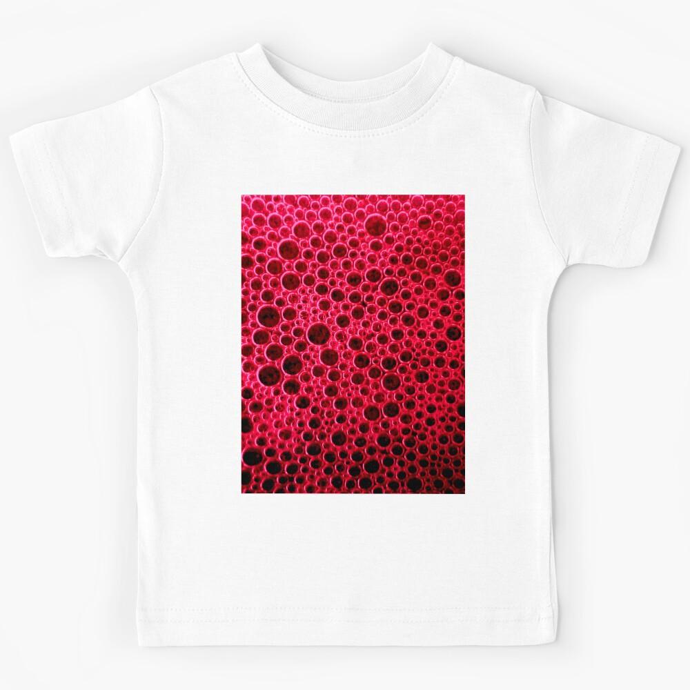 Red Bubbles Kids T-Shirt 130