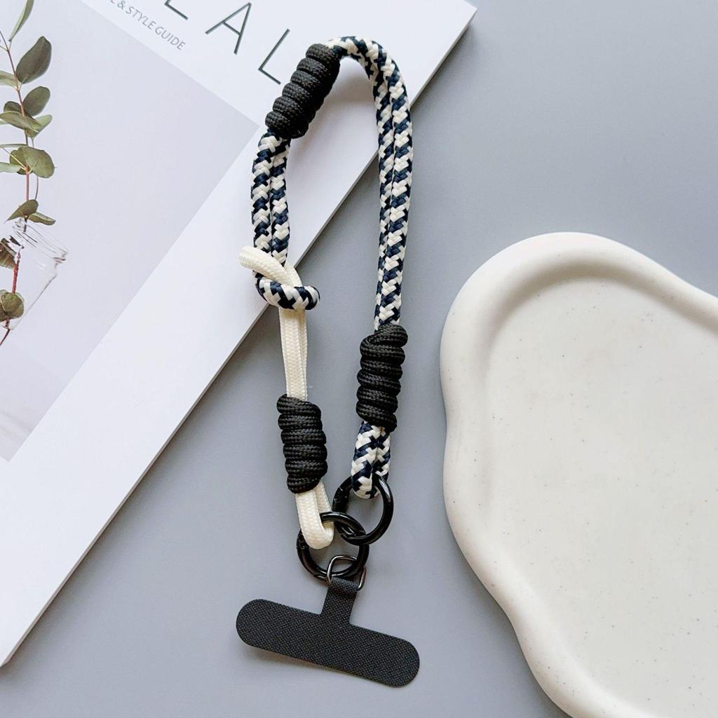 Dopamine Rainbow Wrist Strap: Cute Cartoon Phone & Key Lanyard