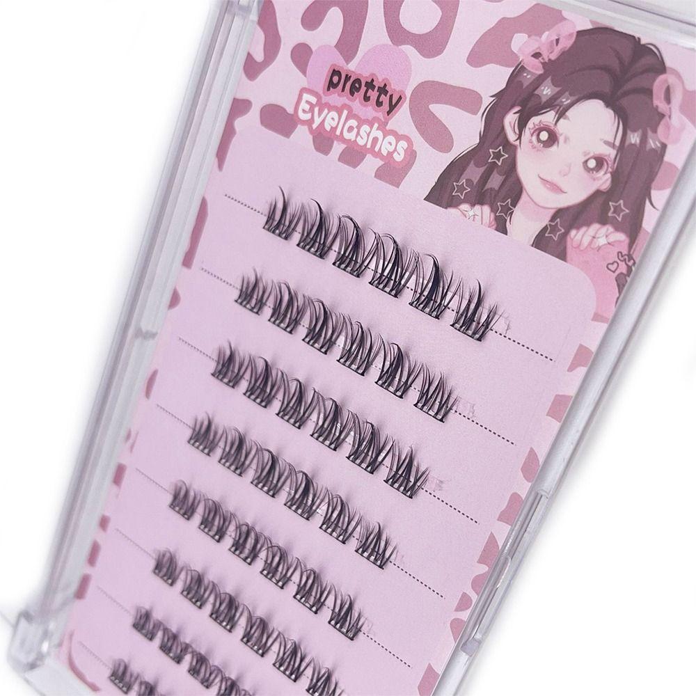 

Натисніть на вії без клею Самоклеючі Самоклеючі Пучки вій для Початківців DJ10