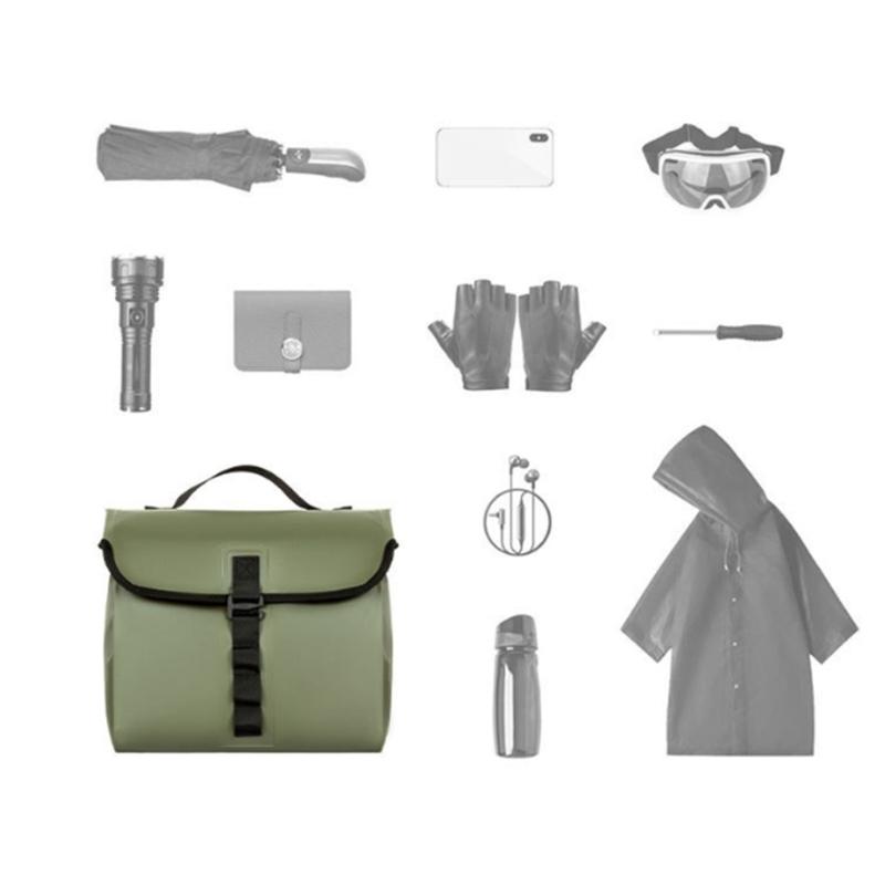 Spacious 5-10L Cycling Storage Panniers Bag Waterproof 500D PVC Materials Saddlebag for Outdoor Biking and Commuting