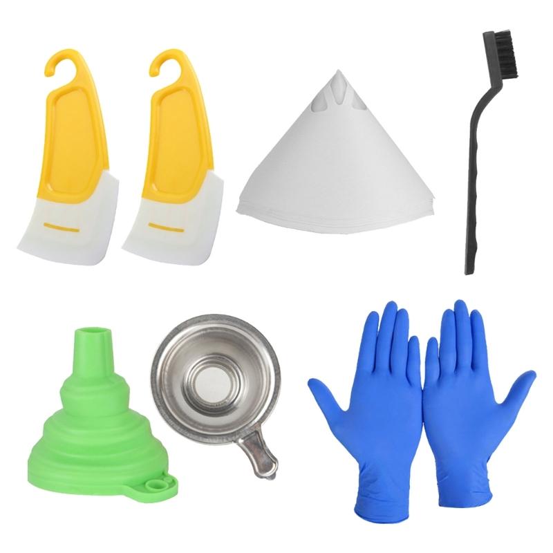

3D Printer Resin Filter Set 3D Printer Accessories Silicone Funnel Combination Light Curing Filter Resin Filter Cups 1