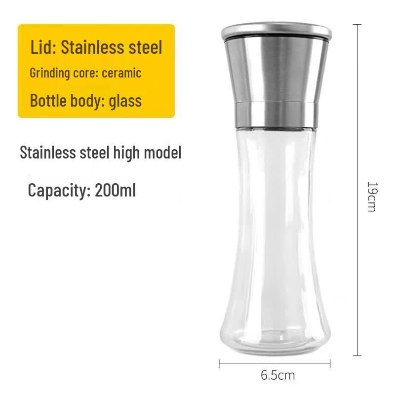 OLOEY 304 Stainless Steel Manual Pepper Grinder Set