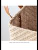 Simple Foldable Woven Jute Fabric Storage Basket for Wardrobe