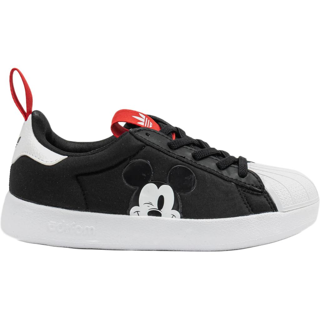 Adidas Disney X  Originals Adifom Superstar 360 Comfortable Versatile Durable Low-Top Kids Skate Shoes Kids Sneakers Black White JH5177
