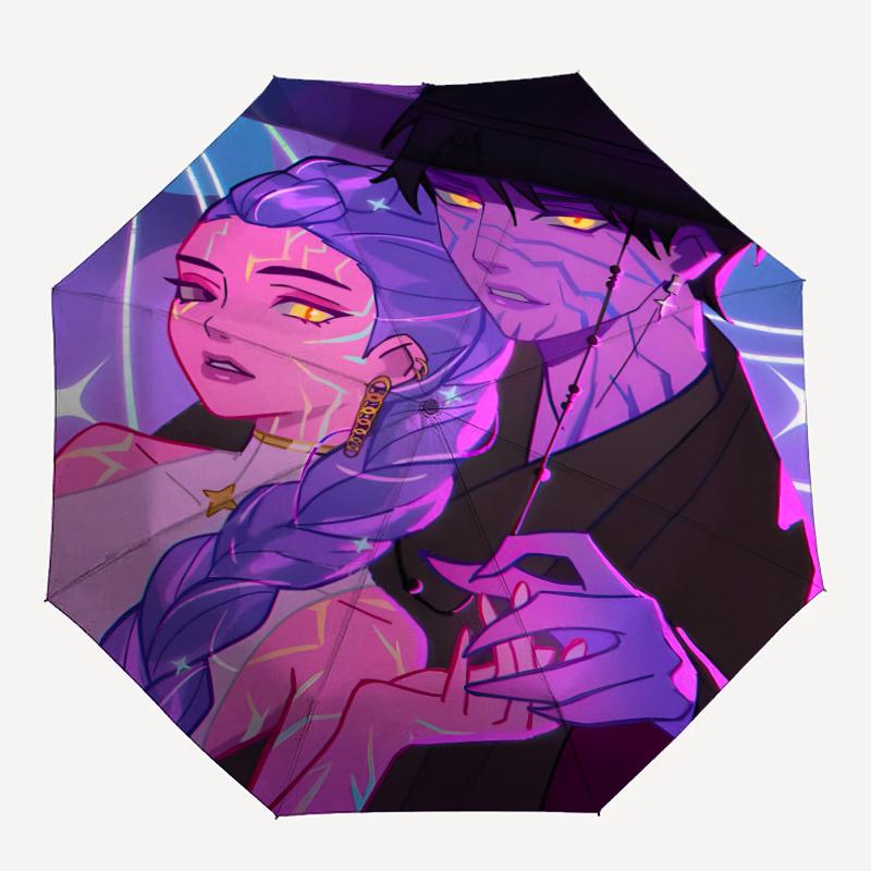 1pc KPop Demon Hunters18 Umbrella, Sun Protection, And UV Shielding. It Has Eight Sturdy Ribs for Outdoor Use And Perfect Gift
