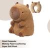 Reise-Nackenkissen für Flugzeuge 2 in 1 Capybara Plüsch Schlafunterstützung U-förmige Nackenstütze Reisekissen für Erwachsene Kinder