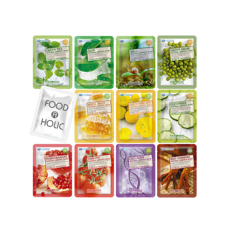 

(100 листов) Выберите 1 маску для лица Foodaholic 3D Natural Essence