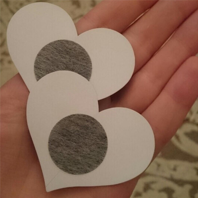 2Pcs Women'Sheart Adhesive Nipple Covers Pads Body Breasts Stickers Disposable