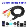 1.5m AV Cable, 3.5mm Audio Cable Split Into Three RCA Connectors, 3 RCA Audio-video Connection Cable, 3.5mm To Component Cable