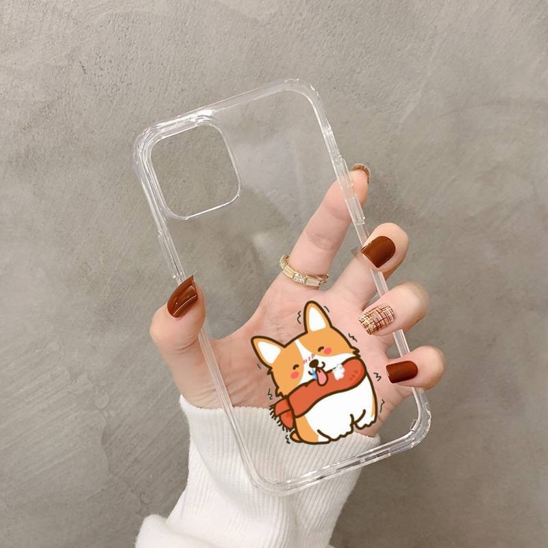 Funny Cute Dog Corgi Phone Case for iphone 13 11 12 pro XS MAX 8 7 6 6S Plus X 5S SE 2020 XR case