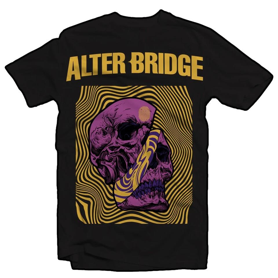 Vtg Alter Bridge Band Gift For Fans Cotton Black Full Size Unisex Shirt L